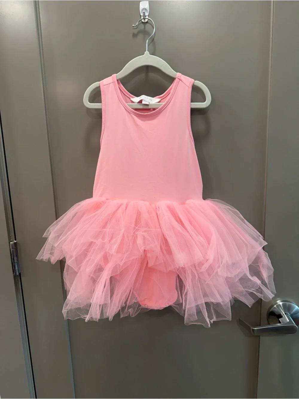 loveplum Pink Tulle Tank Dress for Kids - Picture 2 of 7